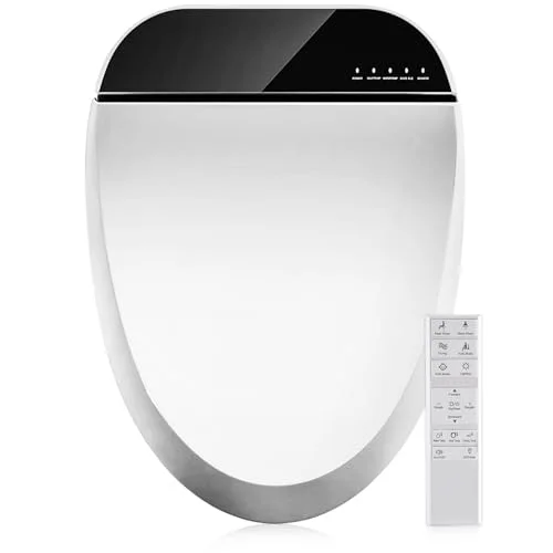 Combier electric bidet toilet seat with remote control, elongated